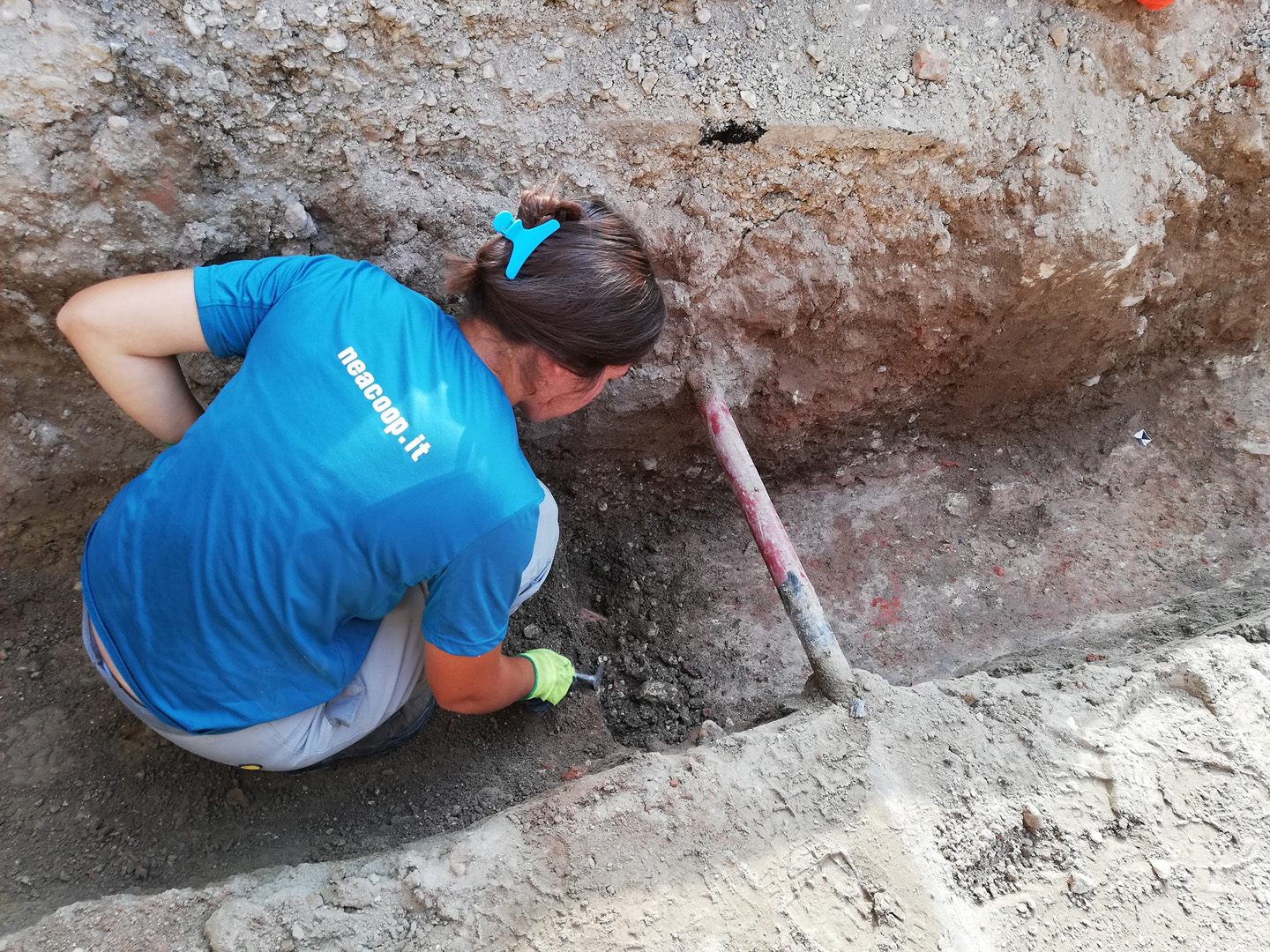 scavo archeologico in cantiere edile